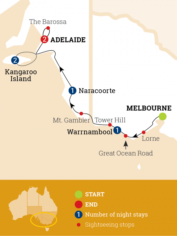 Great Ocean Road and Kangaroo Island Escape