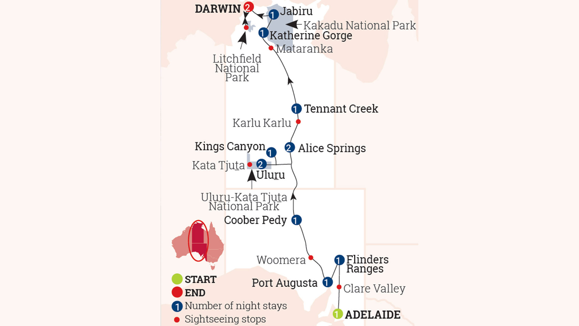Outback Adventure - Adelaide to Darwin