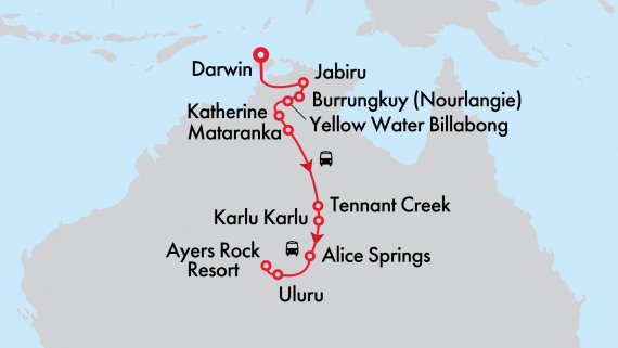 Northern Territory Explorer - Darwin to Uluru