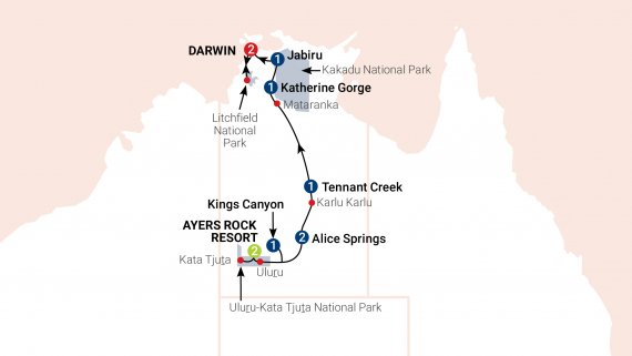 Outback Safari - Uluru to Darwin