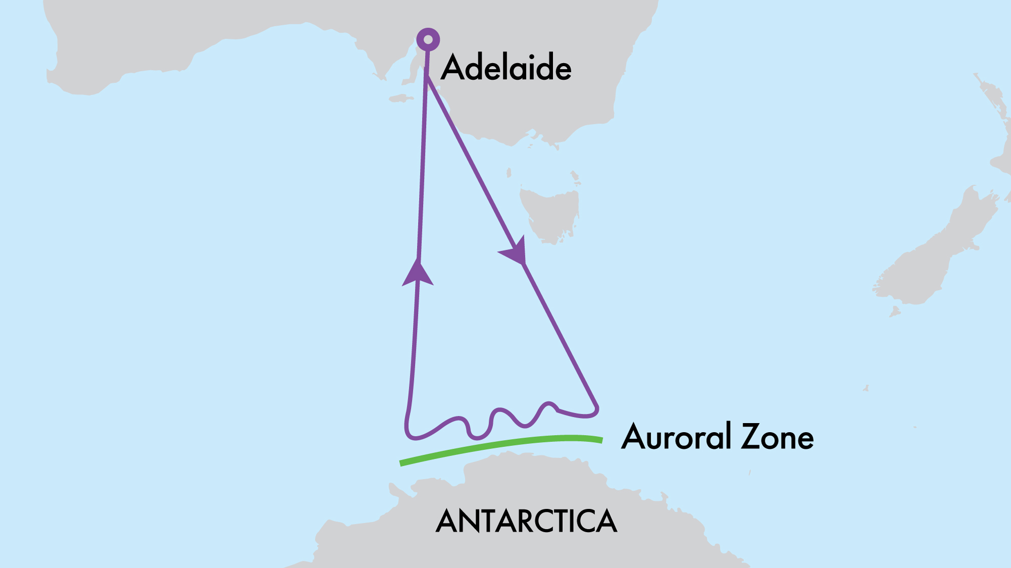 Southern Lights by Flight from Adelaide Holidays of Australia & the