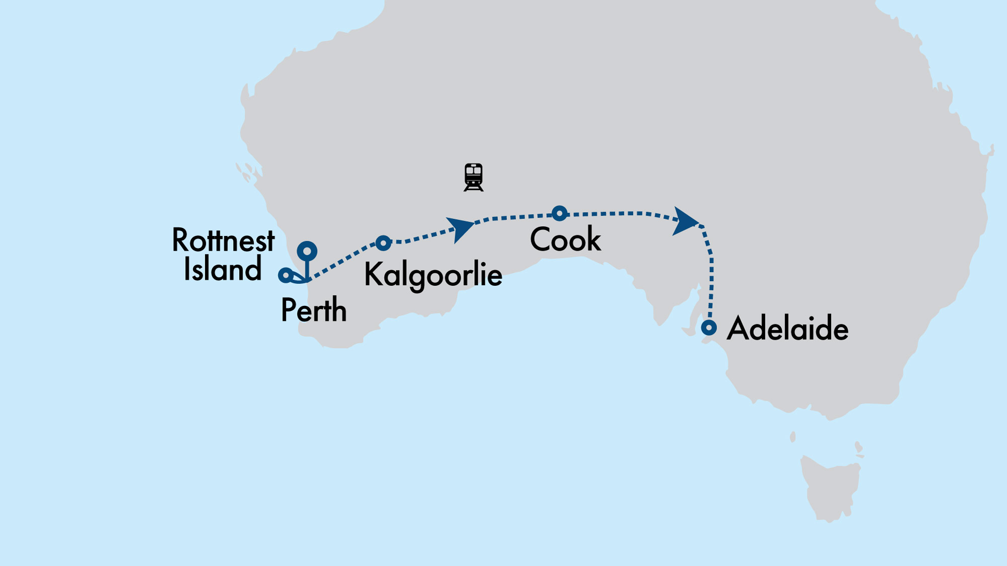 Perth & Rottnest Island Short Break with the Indian Pacific to Adelaide