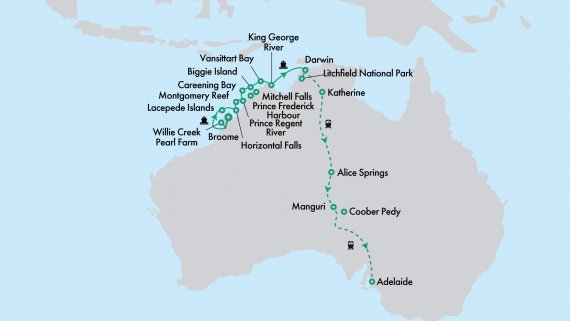 Kimberley Discovery with Coral Expeditions & The Ghan Expedition