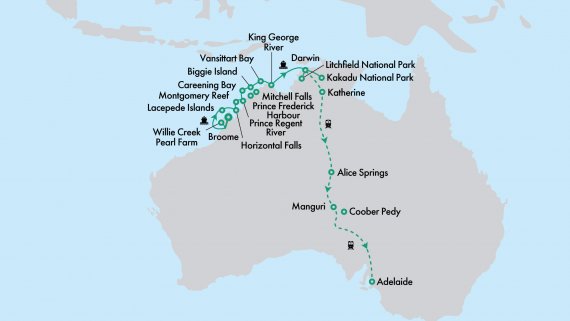 Kimberley Discovery with Coral Expeditions and The Ghan Expedition