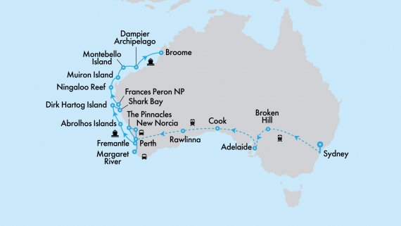 Abrolhos Islands & the Coral Coast with Coral Expeditions & The Indian Pacific