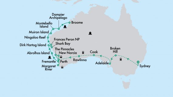 Abrolhos Islands & the Coral Coast with Coral Expeditions and The Indian Pacific