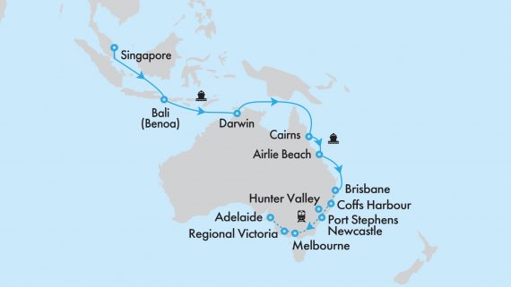 Singapore to Brisbane aboard Voyager of the Seas and the Great Southern