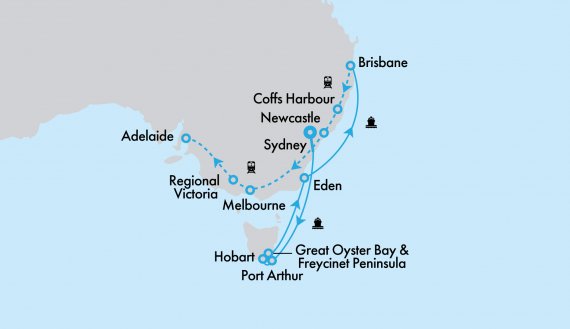 Tasmanian Wonders aboard Crown Princess and the Great Southern