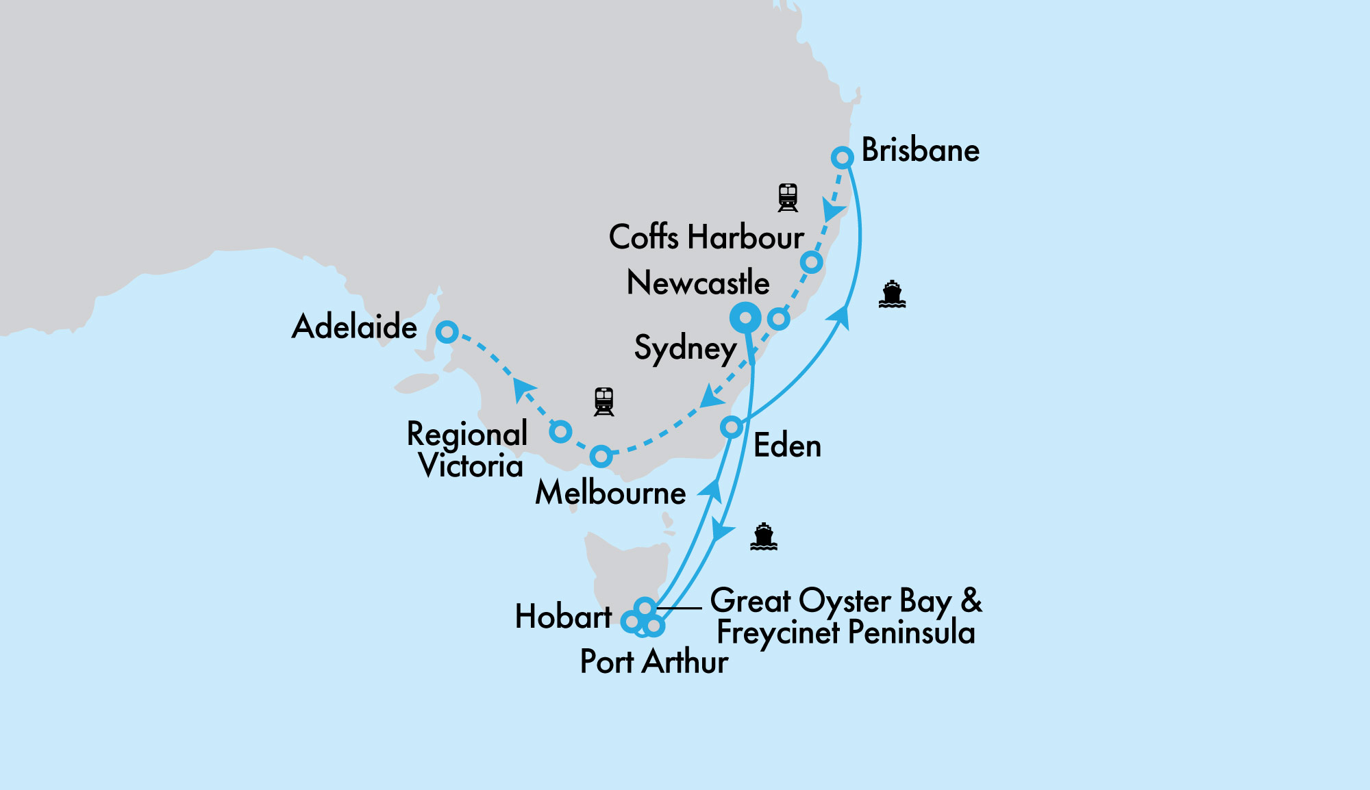 Tasmanian Wonders aboard Crown Princess and the Great Southern