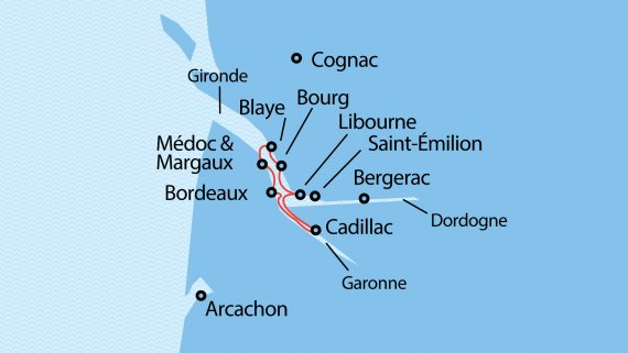 Châteaux, Rivers & Wine Bordeaux to Bordeaux