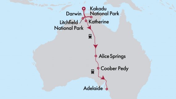 Darwin, Litchfield & Kakadu Escape with The Ghan Expedition