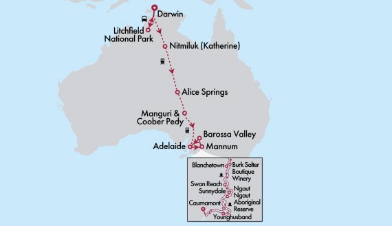 The Ghan Expedition with Top End & Murray Princess