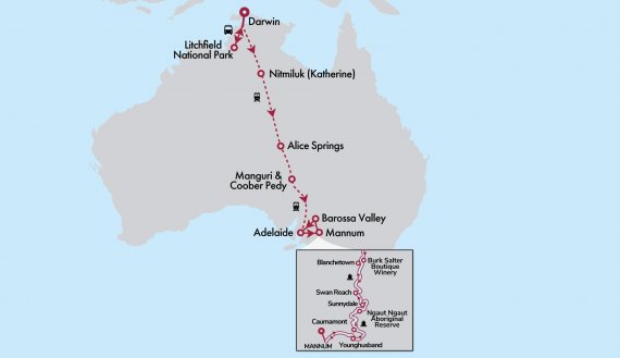 The Ghan Expedition with Top End & Murray Princess
