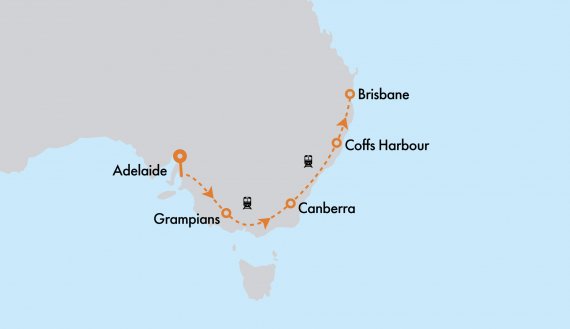 Great Southern From Adelaide- Fly and Stay Free in Brisbane