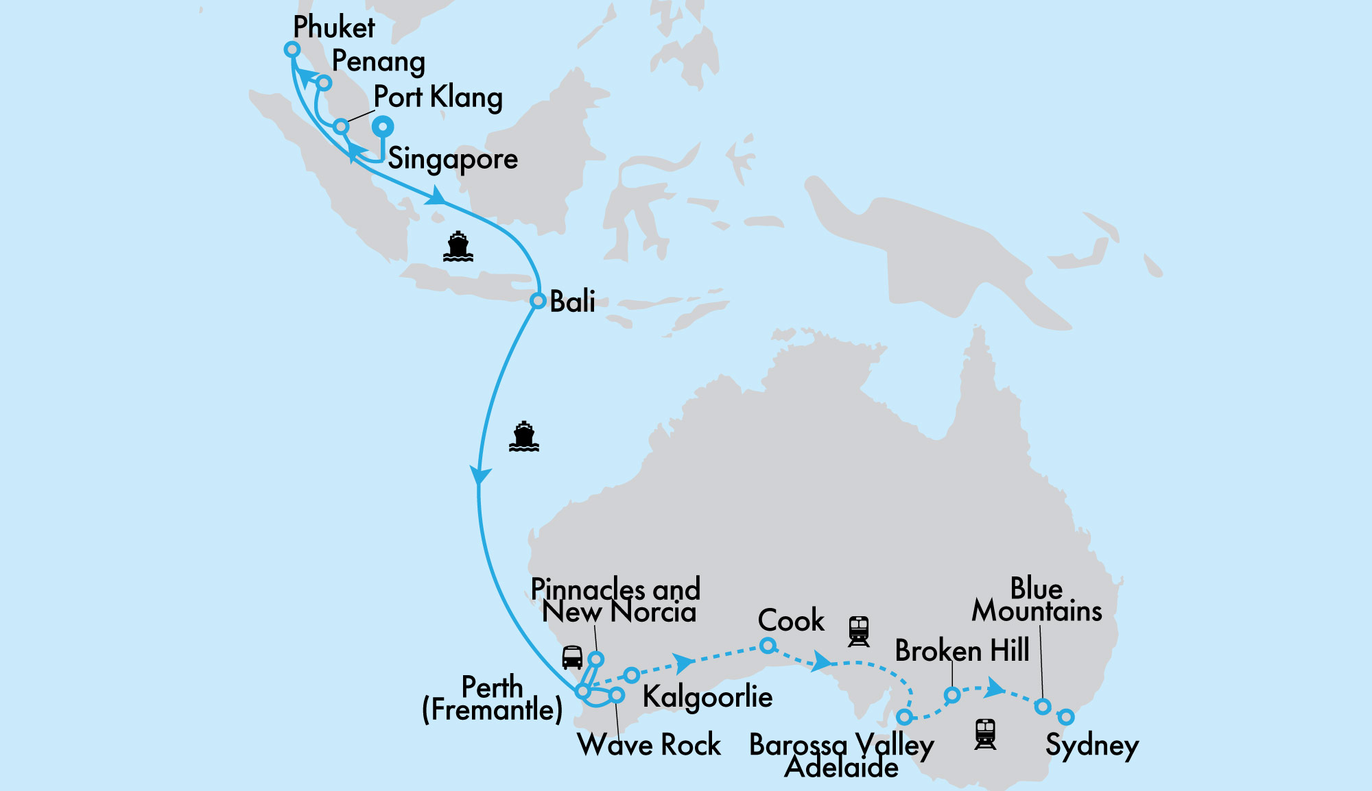 Treasures of Asia aboard Sapphire Princess & the Indian Pacific
