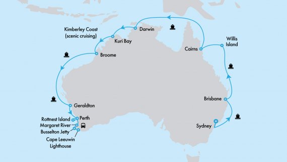 Ultimate Northern Coast to Coast Explorer with Coral Princess from Sydney