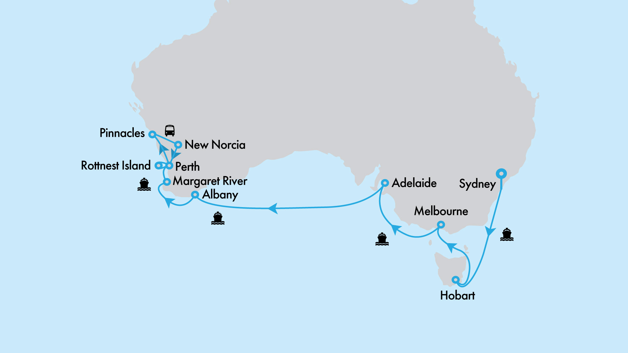 Southern Australia In Depth with Crown Princess with Perth Highlights