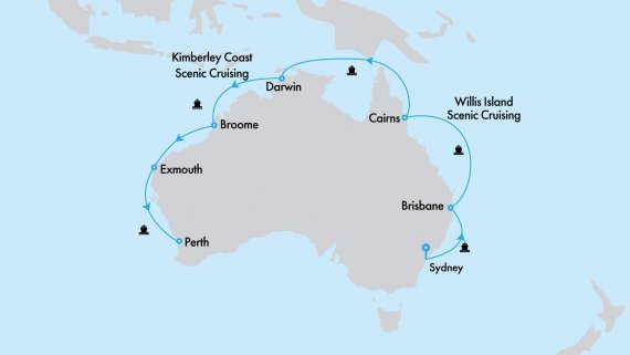 Ultimate Northern Coast to Coast Explorer with Crown Princess and Sydney Stay