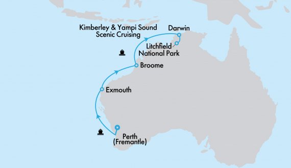 Crown Princess West Coast Cruise and Top End Getaway