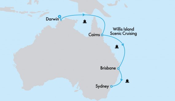 Crown Princess Eastern Seaboard and Top End Getaway