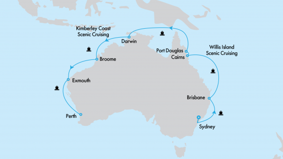 Ultimate Northern Coast to Coast Explorer with Crown Princess from Sydney