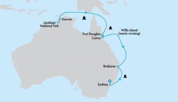 Crown Princess Eastern Seaboard Cruise and Top End Getaway