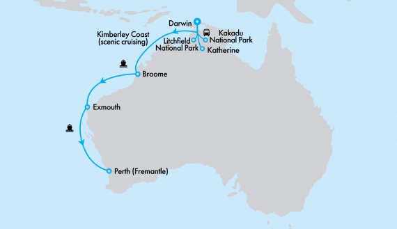 Ultimate Crown Princess West Coast Cruise & Immersive Top End Discovery