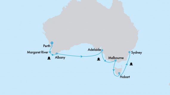 Southern Australia In Depth with Crown Princess & Perth Highlights