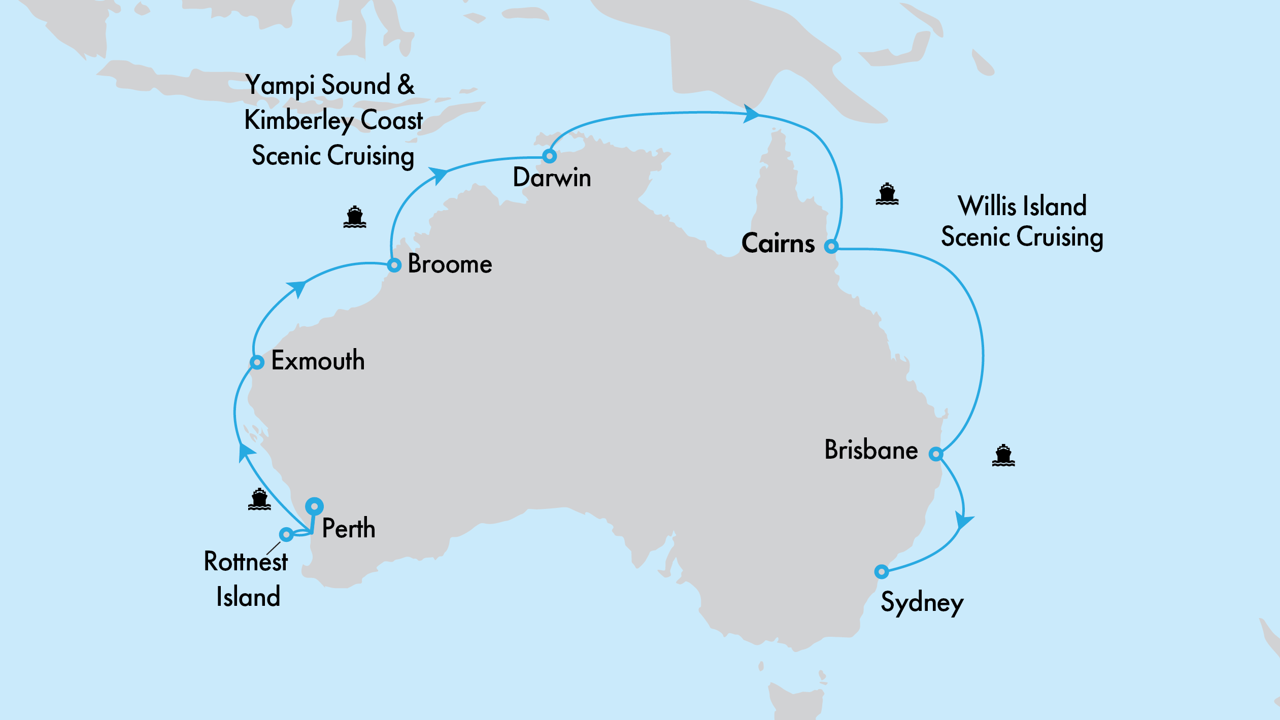 Ultimate Northern Coast to Coast Explorer with Crown Princess and Perth Highlights