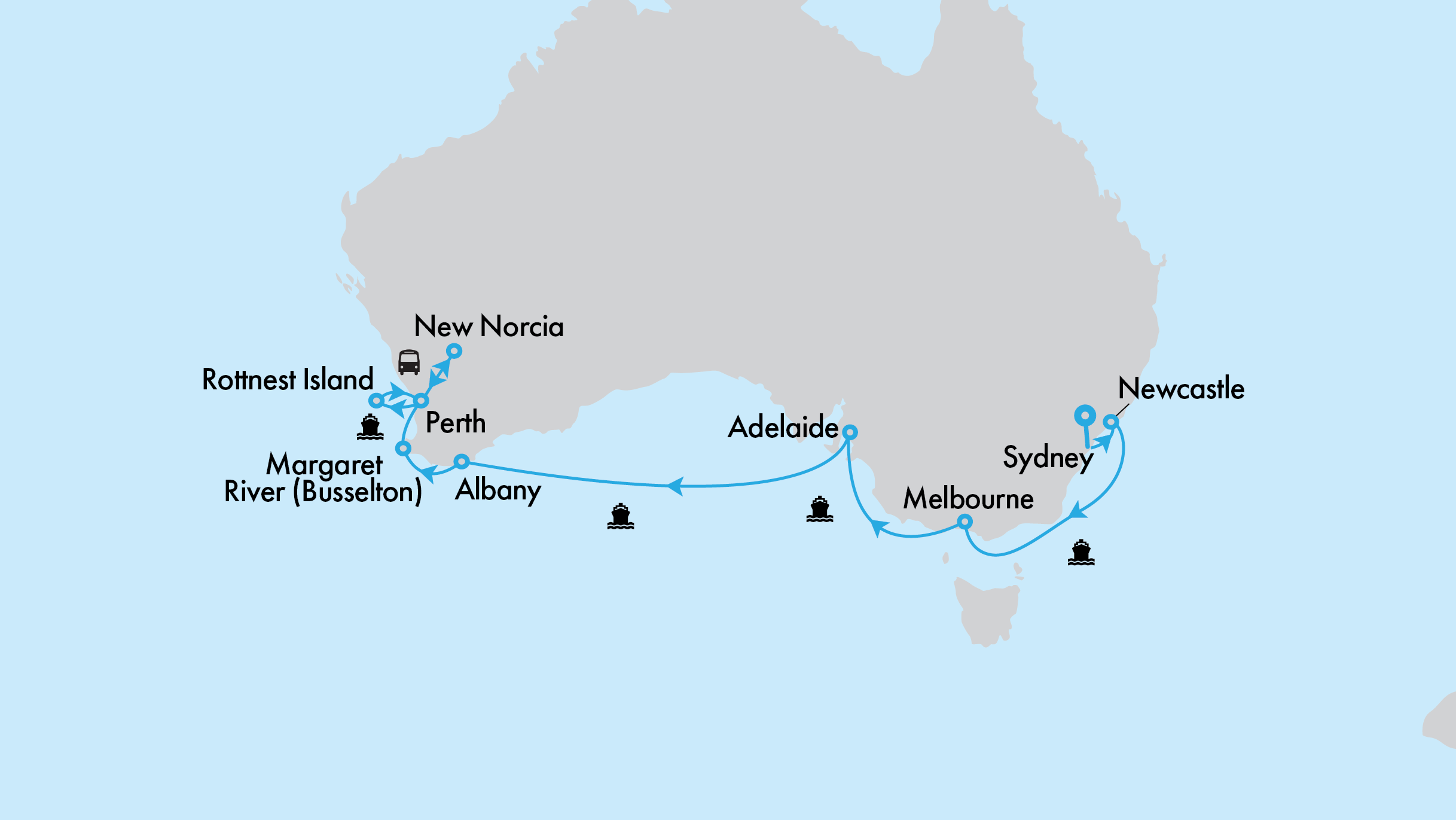 Southern Coast to Coast on Grand Princess with Perth Highlights
