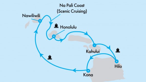 Hawaiian Islands Fly, Stay & Cruise on Pride of Amercia