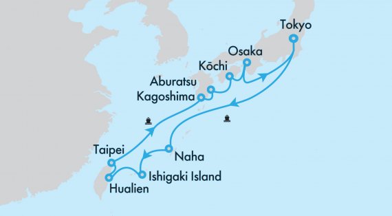 Fly, Stay, Cruise Southern Japan with Holland America