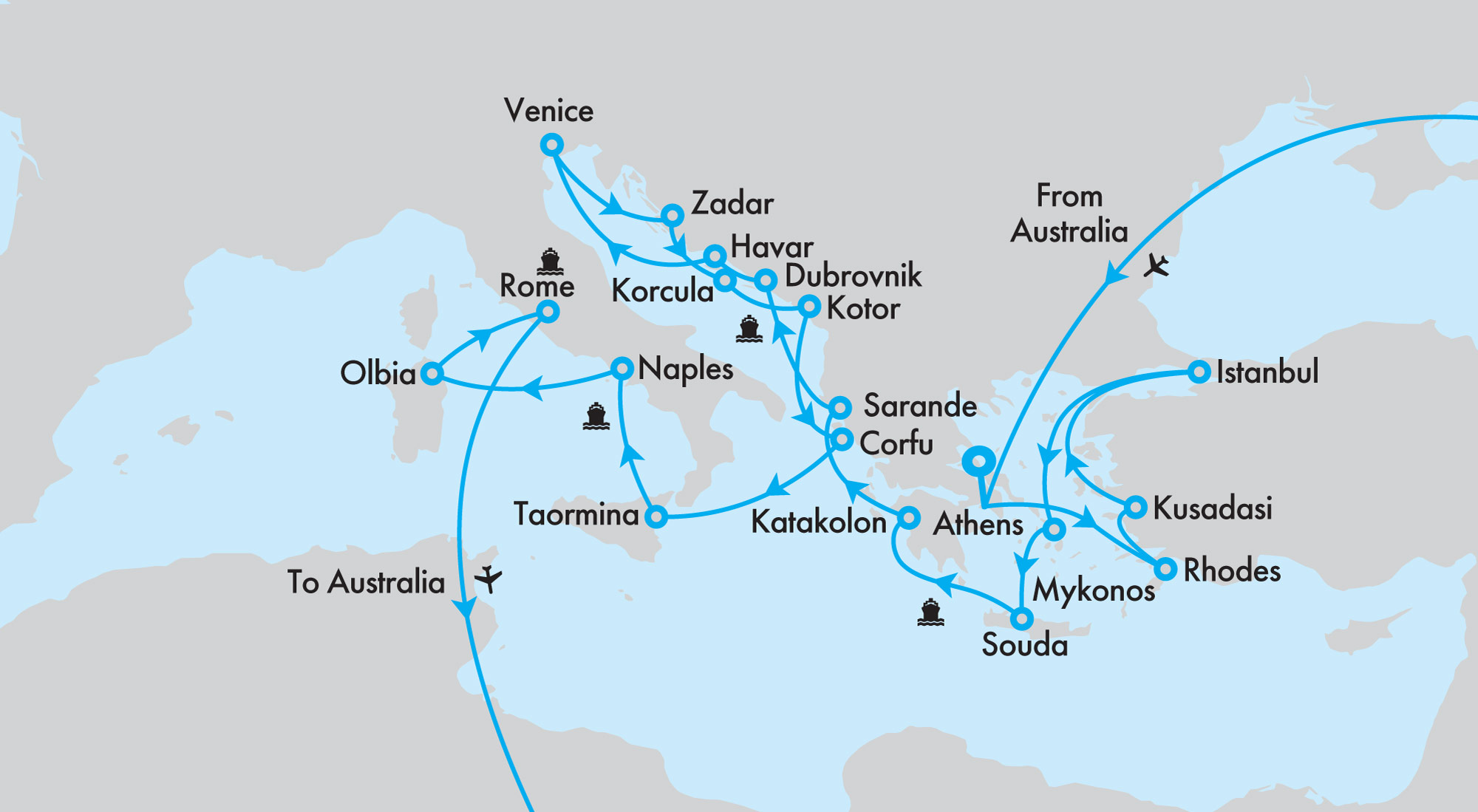 Fly, Stay & Cruise Mediterranean, Adriatic & Italian Splendours with Holland America Line