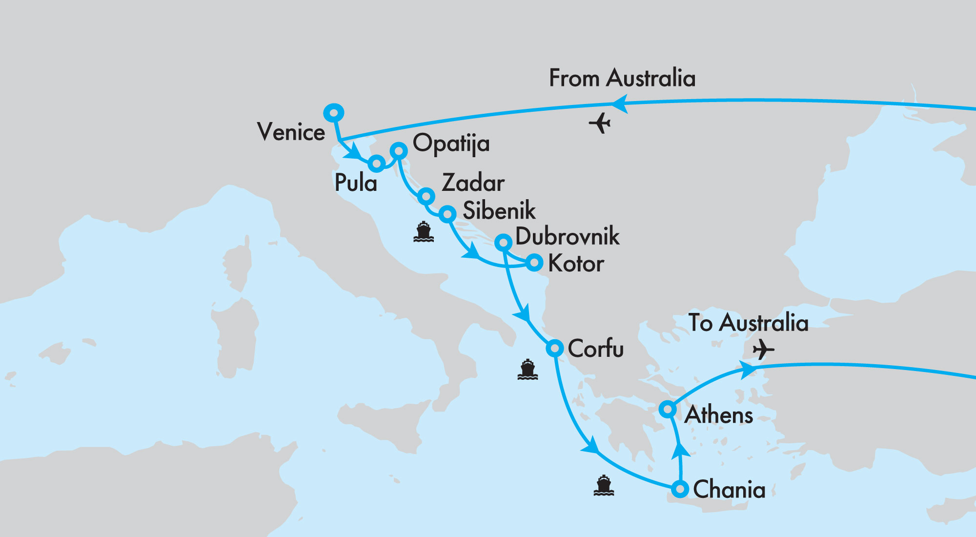 Fly, Stay, Cruise Croatia & Greece Explorer with Azamara
