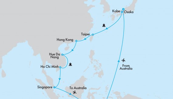 Fly, Stay, Cruise Hong Kong, Ho Chi Minh and Singapore with Azamara