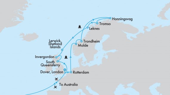 Fly, Stay, Cruise Norway’s Midnight Sun & Northern UK with Holland America