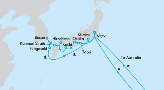 Fly, Stay, Cruise - Japan Explorer with Diamond Princess
