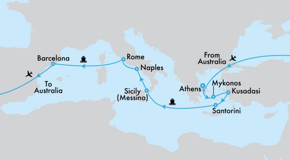 Fly, Stay, Cruise Icons of the Mediterranean and a Roman Escape with Royal Caribbean