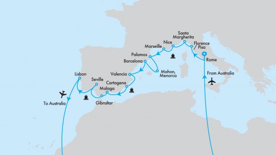 Fly, Stay, Cruise - Western Mediterranean and Spain Cruise with Azamara