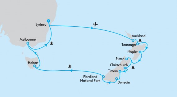 Fly, Stay, Cruise Australia and New Zealand Escape aboard MS Noordam