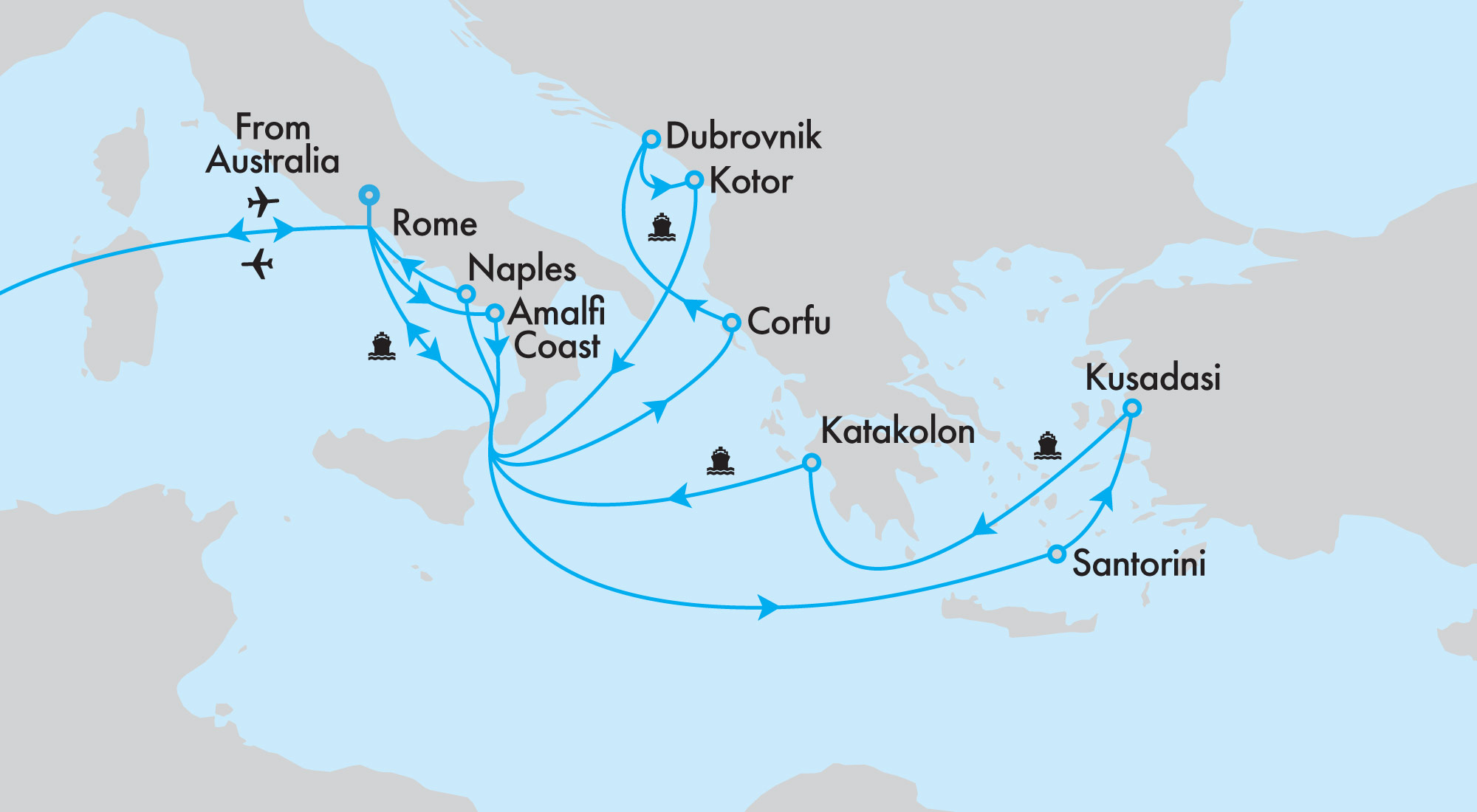 Fly, Stay, Cruise - Mediterranean, Aegean & Adriatic Cruise aboard Enchanted Princess