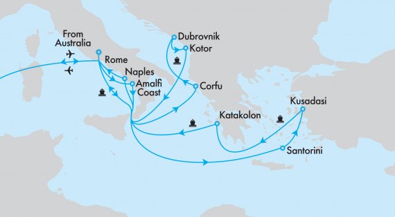 Fly, Stay, Cruise - Mediterranean, Aegean & Adriatic Cruise aboard Enchanted Princess