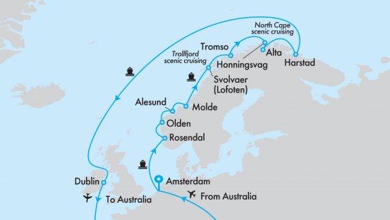Fly, Stay Cruise Land of the Vikings with Azamara Quest