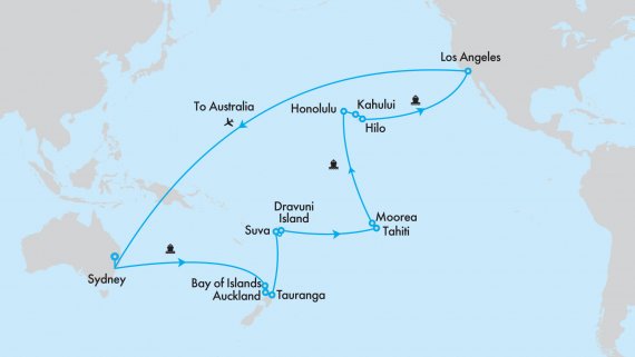 Fly, Stay, Cruise Tahiti, Hawaii and South Pacific aboard Crown Princess
