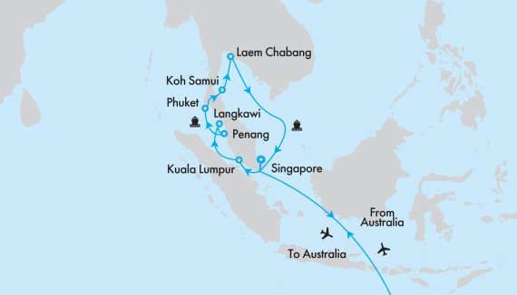 Malaysia and Thailand Discovery with Discovery Princess