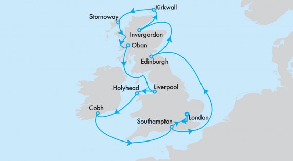 Highlights of London, Scotland and Wales with Cunard Victoria
