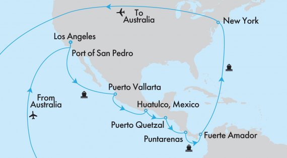 Fly, Stay, Cruise Panama Canal Ocean to Ocean with Coral Princess