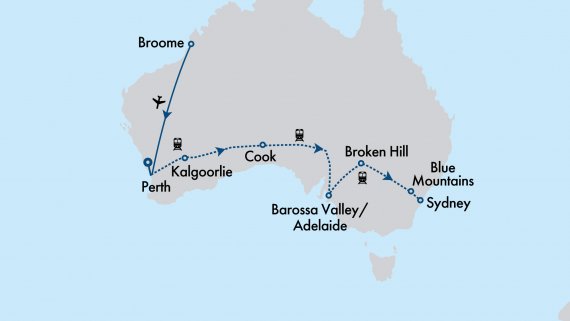 Indian Pacific with Broome & Horizontal Falls Escape