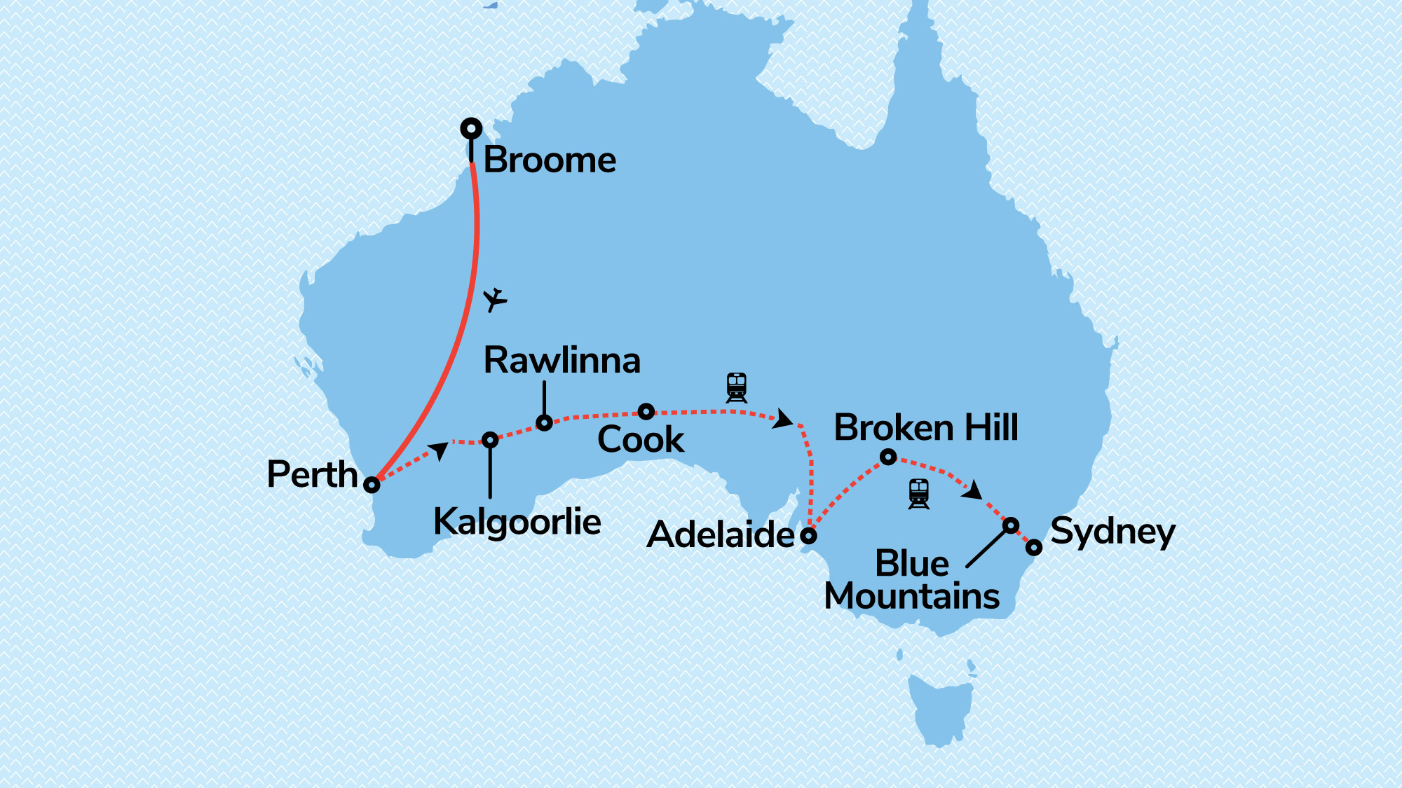 Broome & Perth Escape with Indian Pacific from Perth to Sydney
