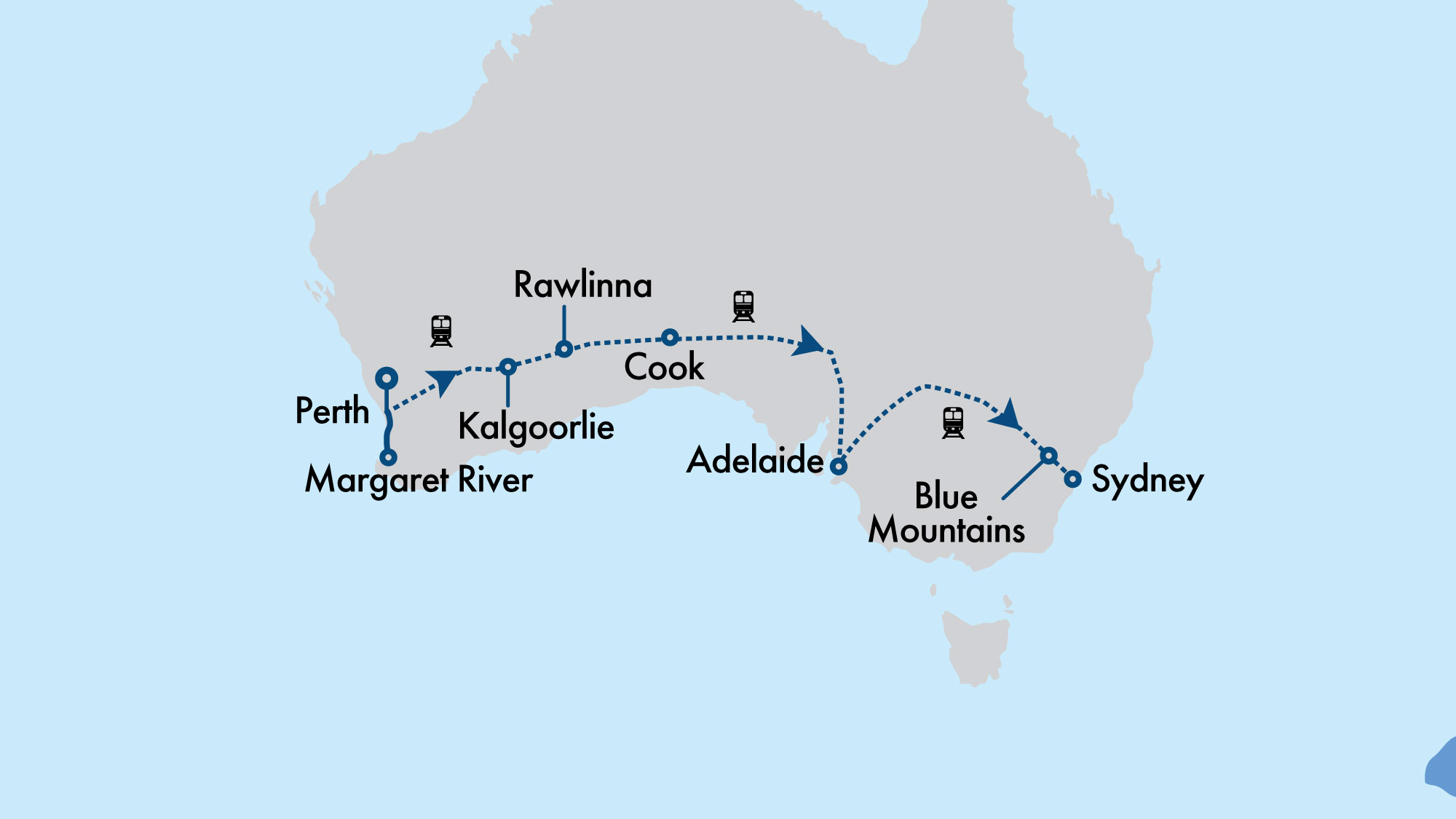 Indian Pacific with Margaret River & Rottnest Highlights